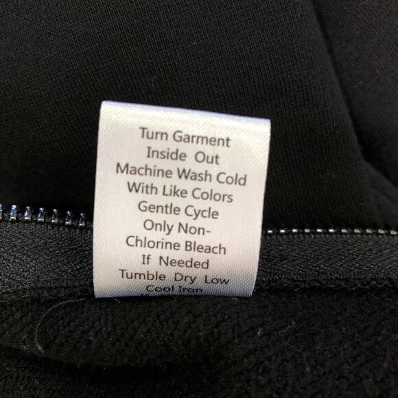 Workshop Republic Black Mock Turtleneck  Tunic Sweatshirt with Zippers - Picture 11 of 11